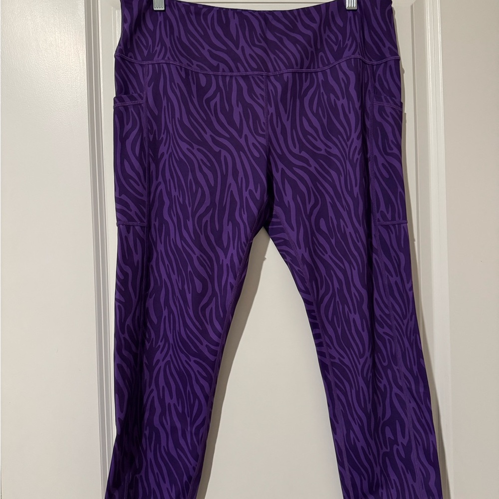 Constantly Varied Gear Purple Textured Leggings